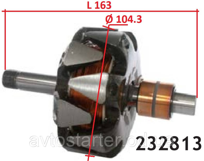 Ротор якір генератора CHEVROLET Camaro CLARK 620 700, фото 1