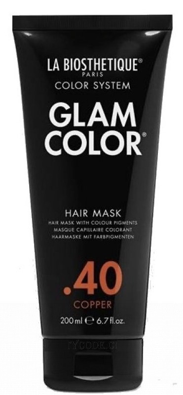 LA BIOSTHETIQUE Glam Color Hair Mask.40 Copper Тонирующая маска "Медная", 200 мл