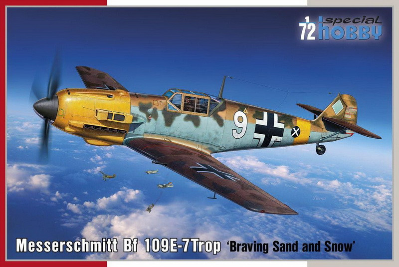 Пластикова модель 1/72 Special hobby 72462 німецький винищувач Messerschmitt Bf 109E-7Trop, фото 1