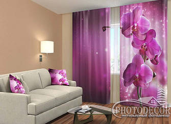ФотоШтори з Орхідеями 2,5м*2,6м (2 полотна по 1,30м)