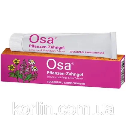Osa Pflanzen Zahngel Рослинний Заспокійливий Гель при Прорізуванні Зубів 20г. Німеччина