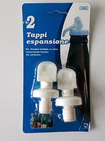 Пробка пластикова 7 см для пляшок у наборі з 2 штук 20001