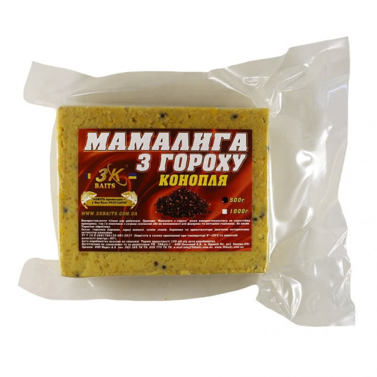Мамалига 3KBaits з гороху конопля 500г (3к00802), фото 1