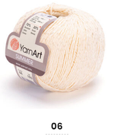 Нитки та пряжа для в'язання бавовна з віскозою SUMMER Саммер  YarnArt № 06 персик