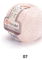 Нитки та пряжа для в'язання бавовна з віскозою SUMMER Саммер  YarnArt № 07 телесный