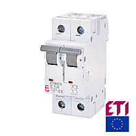 Выключатель автоматический ETI ETIMAT 6 2P 1,6A C 6kA 2143507 | модульный 2-полюсный автомат 2п C 1.6А