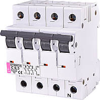 Выключатель автоматический ETI ETIMAT 10 3P+N 0,5A C 10kA 2136701 | модульный 4-полюсный автомат 4п С 0.5А