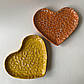 Тарілка керамічна M.CERAMICS серце помаранчева ручної роботи, фото 4