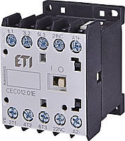 Контактор миниатюрный ETI CEC 12.10 12А 230V AC 3NO+1NC 5,5kW 4641084 (силовой, 22A AC1, 12A AC3)