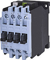 Контактор силовой ETI CES 12.10 12А 230V AC 3NO+1NO 5.5kW 4646522 (на DIN-рейку, 25A AC1, 12A AC3)