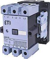 Контактор силовой ETI CES 65.22 65А 230V AC 3NO+2NO+2NC 30kW 4646560 (на DIN-рейку, 90A AC1, 65A AC3)