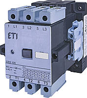 Контактор силовой ETI CES 140.22 140А 230V AC 3NO+2NO+2NC 75kW 4646568 (на DIN-рейку, 160A AC1, 140A AC3)