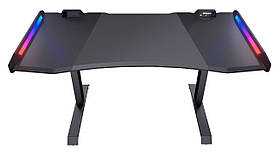 Ігровий стіл для геймера, USB 3,0/Audio хаб, RGB підсвічування, регулювати висоти Cougar MARS - MegaLavka