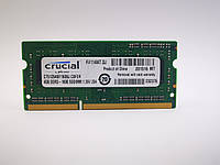Оперативная память для ноутбука SODIMM Crucial DDR3L 4Gb 1600MHz PC3L-12800S (CT51264BF160BJ.C8FER) Б/У