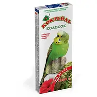 Лакомство Природа Коктейль Колосок для волнистых попугаев, гибискус, чумиза, кокос, 90 г