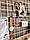Органайзер дошка настрою Мудборд Wuw сітка для нотаток і світлин 140х80см з прищіпками Білий, фото 6