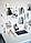 Органайзер дошка настрою Мудборд Wuw сітка з великою ячкою (10sm) для нотаток і фотографій 100x60см Білий, фото 4