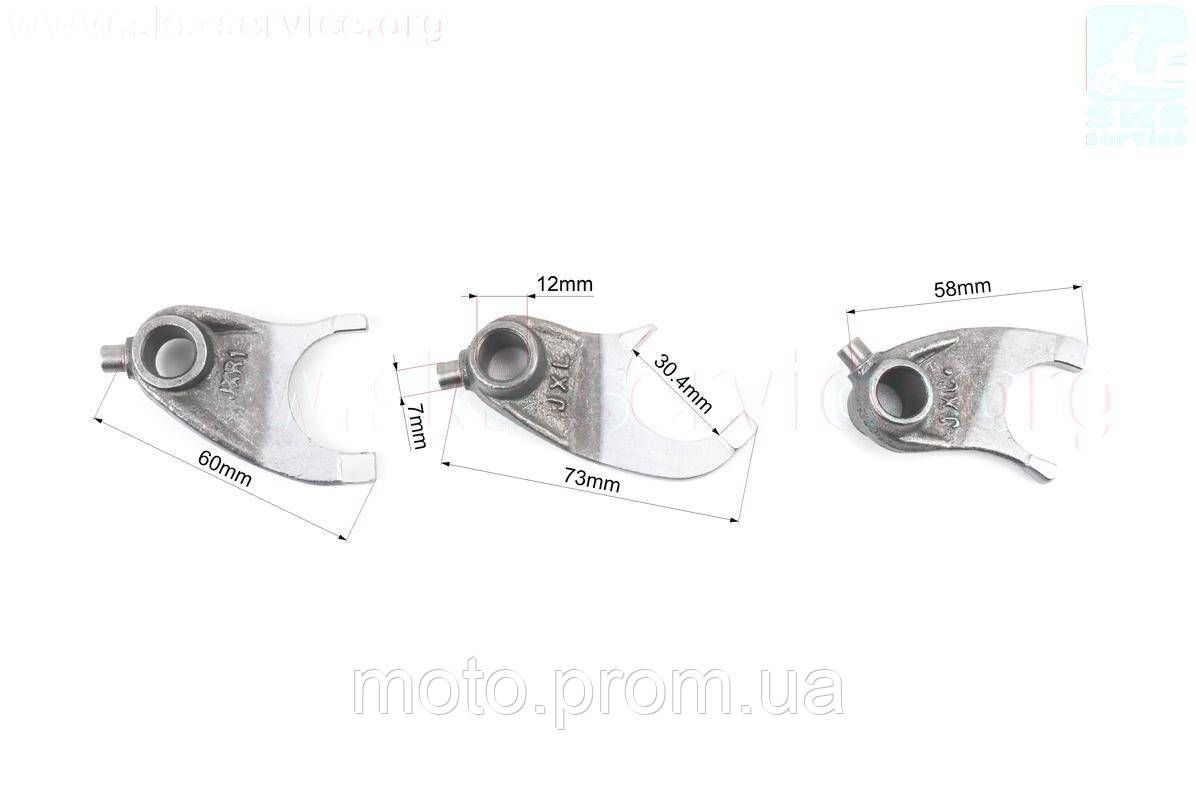 Loncin LX250GY3G Вилка переключения передач 3шт + 2 вала ккт 5