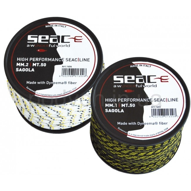 Катушка з линем 1 mm Seac Sub