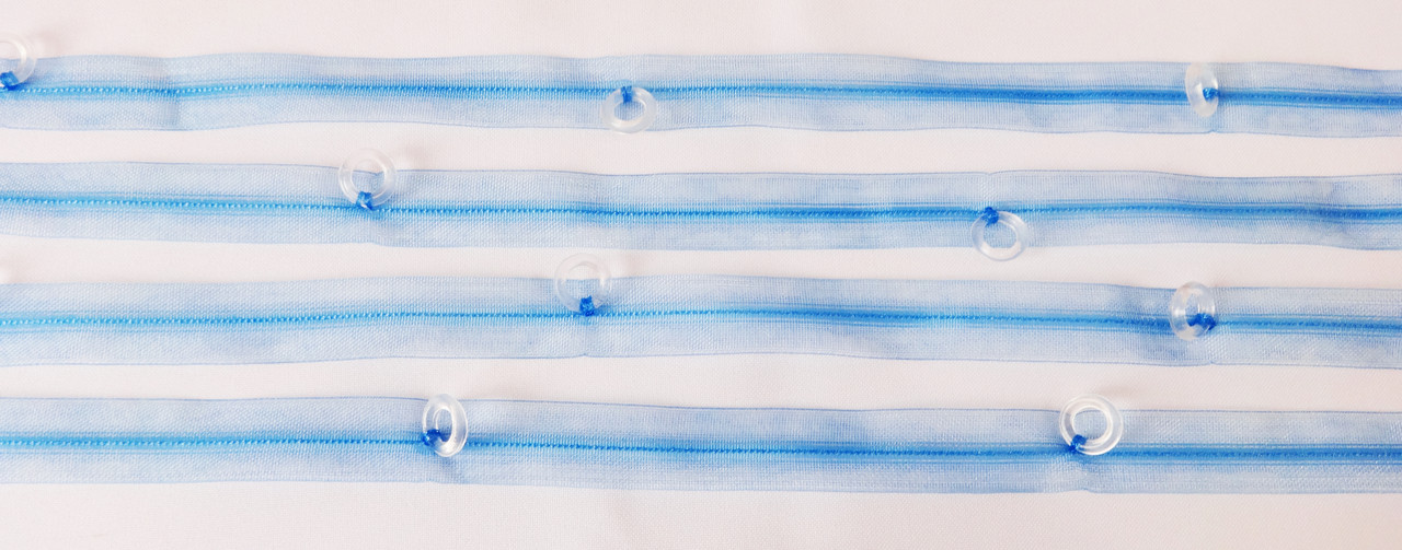 Тасьма з кільцями силіконова темн.блак., фото 1