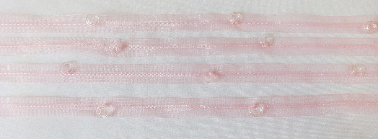 Тасьма з кільцями силіконова рожевого кольору., фото 1