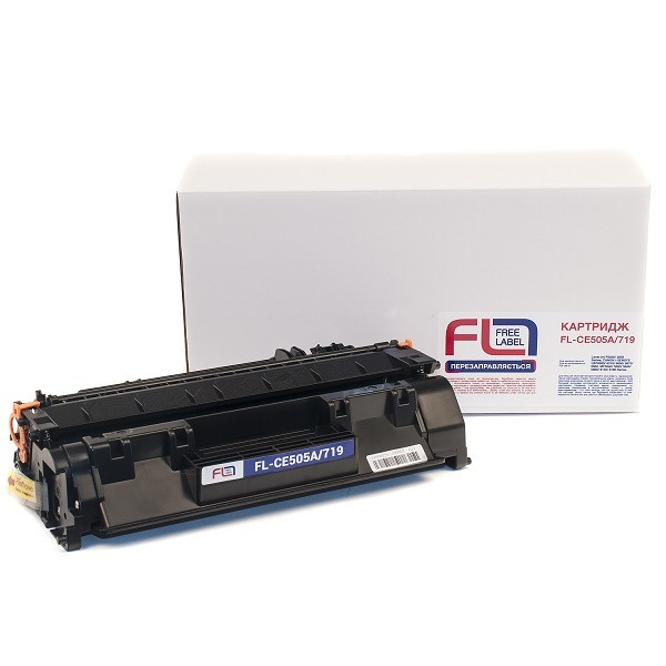 Картридж FREE Label HP LJ CE505A/CANON 719 (LJ P2035/2055, LBP6300) (FL-CE505A/719)