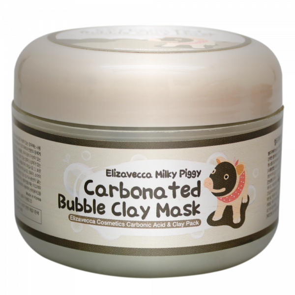 Elizaveca Carbonated Bubble Clay Mask Бульбашкова маска для обличчя з білою глиною, деревним вугіллям, 100 мл