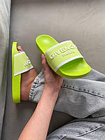 Женские Шлепанцы Givenchy Paris Neon Green 41