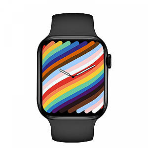 Розумний смарт годинник Smart Watch T200 Plus Bluetooth, Фітнес браслет в стилі Apple watch, Чорний