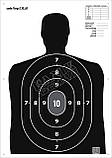 Мішень для стрільби Силует анатомічний з кругами, targ-3.01, формат А1, розмір 594х841мм, фото 3