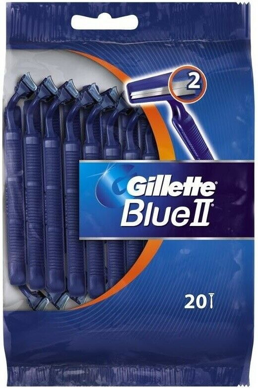 Станок для гоління Gillette Blue 2 20 шт (7702018552733)