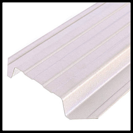 Металевий штакетник 0,45 х 115 мм  ⁇  MAT  ⁇  RAL 9003 сніжно білий, фото 1