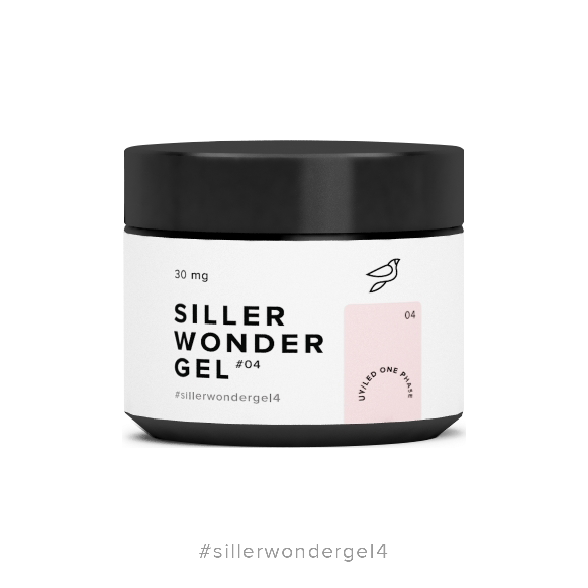 Гель для нарощування Siller Wonder Gel №4 рожево-бежевий, 30мл, фото 1