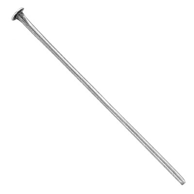 Піни Гвоздики, плоский капелюшок, Залізо, Колір: Платина, Розмір: 35х0.7мм, 50 г/приблизно 320 шт, фото 1