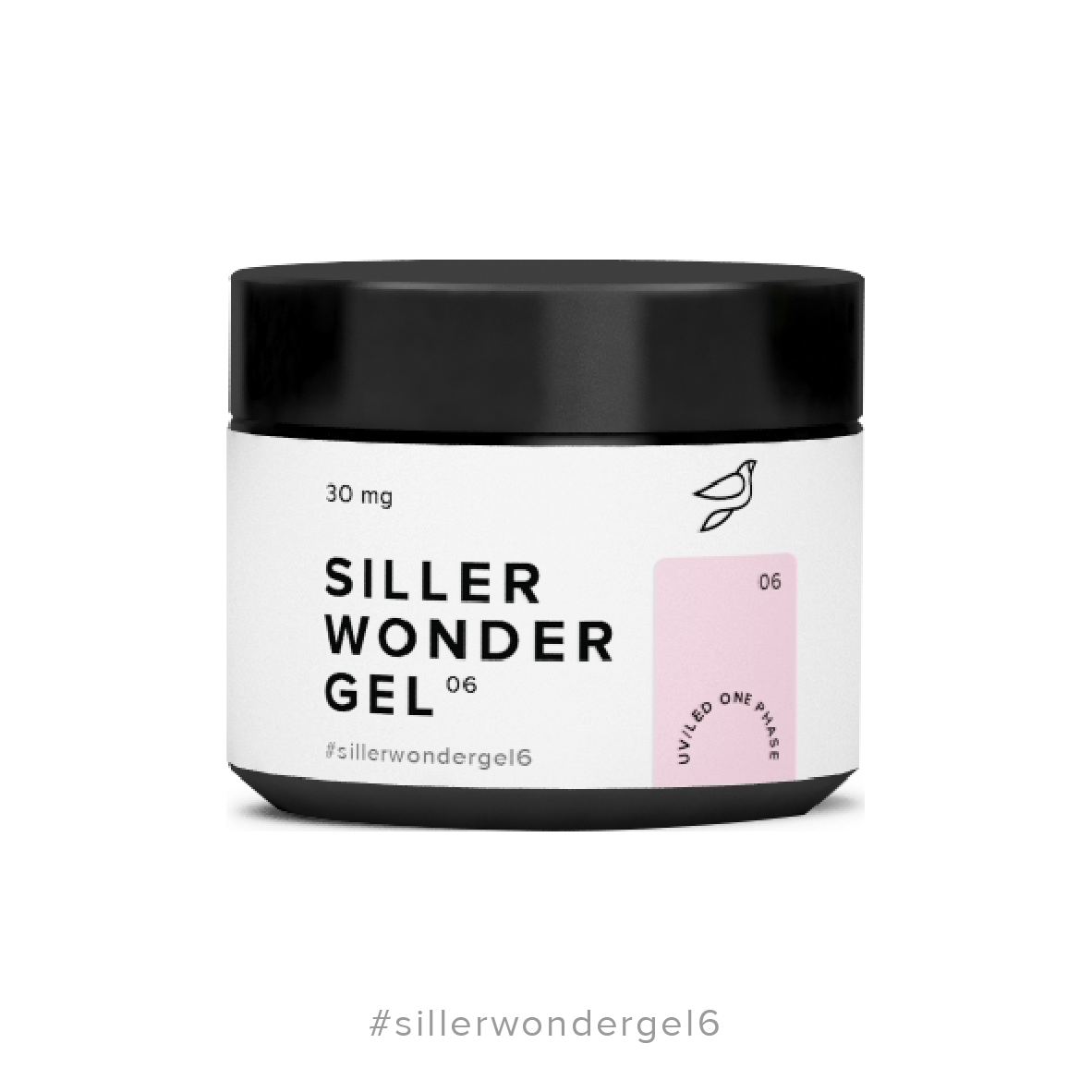 Гель для нарощування Siller Wonder Gel №6 рожево-ліловий, 30мл