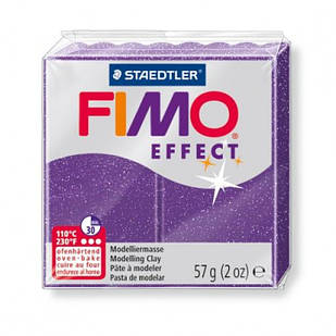Полімерна Глина, FIMO Effect, No602 (57 г), Фіолетовий з Блискітками, (УТ100013554)