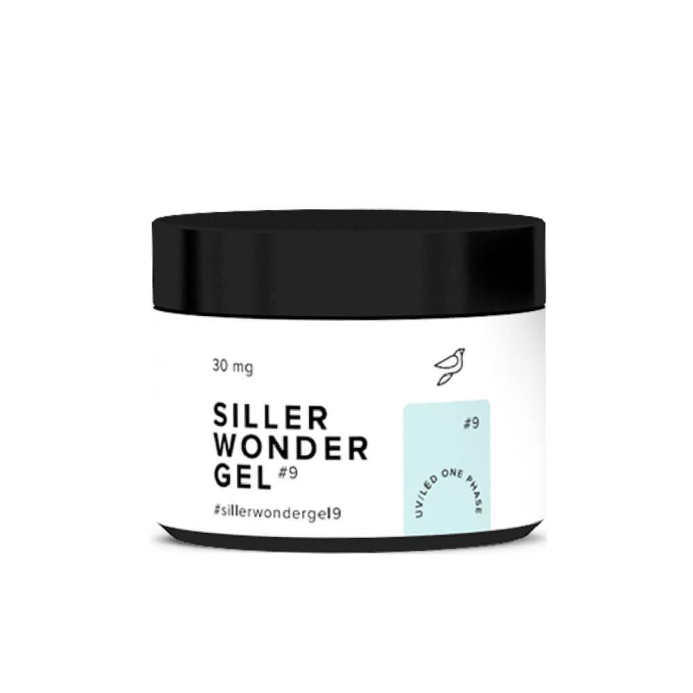 Гель для нарощування Siller Wonder Gel Pure White №9 ніжно-м'ятний, 30мл