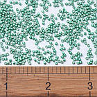 Бісер Японський MIYUKI Delica DB1182 11/0, Galvanized Semi-Frosted Dark Mint, 200 шт./1г, (УТ100024065), фото 3