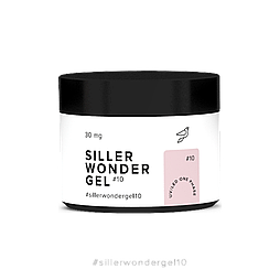 Гель для нарощування Siller Wonder Gel Pure White №10 рожева хмара, 30мл