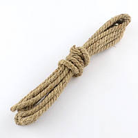 Пенькова мотузка Подвійного кручення, Бежевий, Товщина 6-7 мм, ~ 3 м/зв'язка