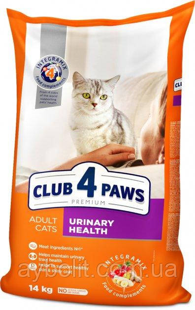 Сухий корм для дорослих кішок Club 4 Paws (Клуб 4 Лапи) Преміум. Підтримка здоров'я сечовидільної системи 14 кг