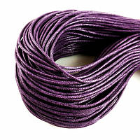 Шнур Вощёный Хлопковый, Фиолетовый, Толщина 1,5мм, ~ 80м/связка