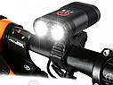 Велоліхтар на кермо Y12Pro-2XPE + індикація заряду + microUSB, фото 3