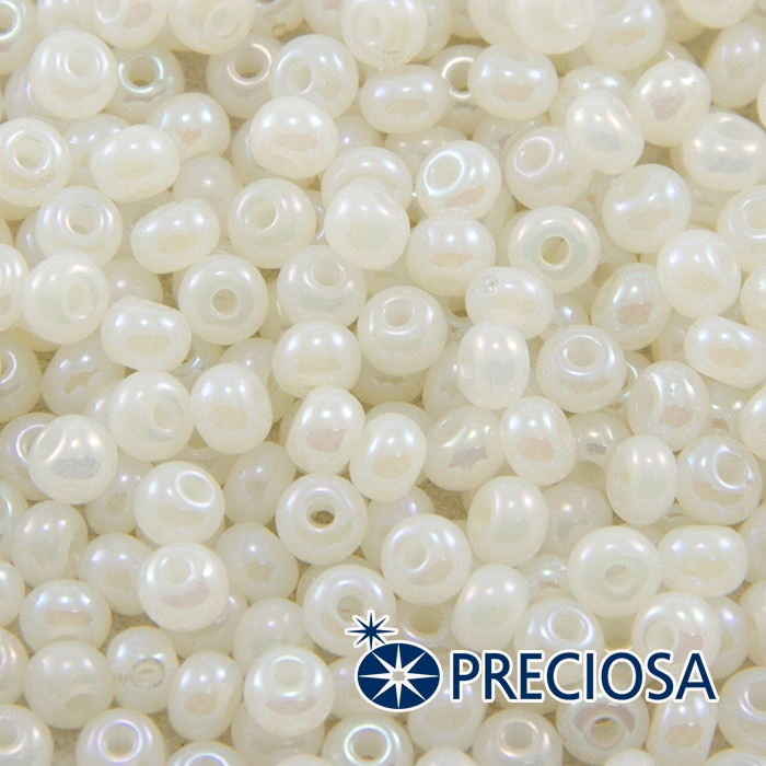 Бісер 57206 Чеський Preciosa 6/0, Перлинний S, Слонова кістка, Круглий, (50 г.)
