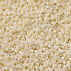 Бісер Японський MIYUKI Delica DB0157 11/0, Opaque Cream AB, 400 шт./2г, (УТ100032427), фото 4