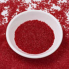 Бісер Японський MIYUKI Delica DB0774 11/0, Dyed Semi-Frosted Transparent Red, 1000 шт./5г, (УТ100027707), фото 4
