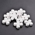 Бусини Дерев'яні, Квітка, Білий, 20х10мм, Без отвору, 20 шт, фото 3