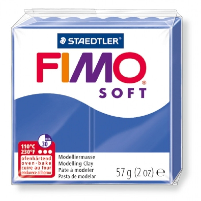 Полімерна Глина, FIMO Soft, No33 (57 г), Блискучий-синій