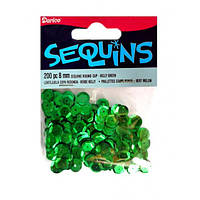 Паєтки зелені Cupped Sequins 8mm 200/Pkg (1004460)