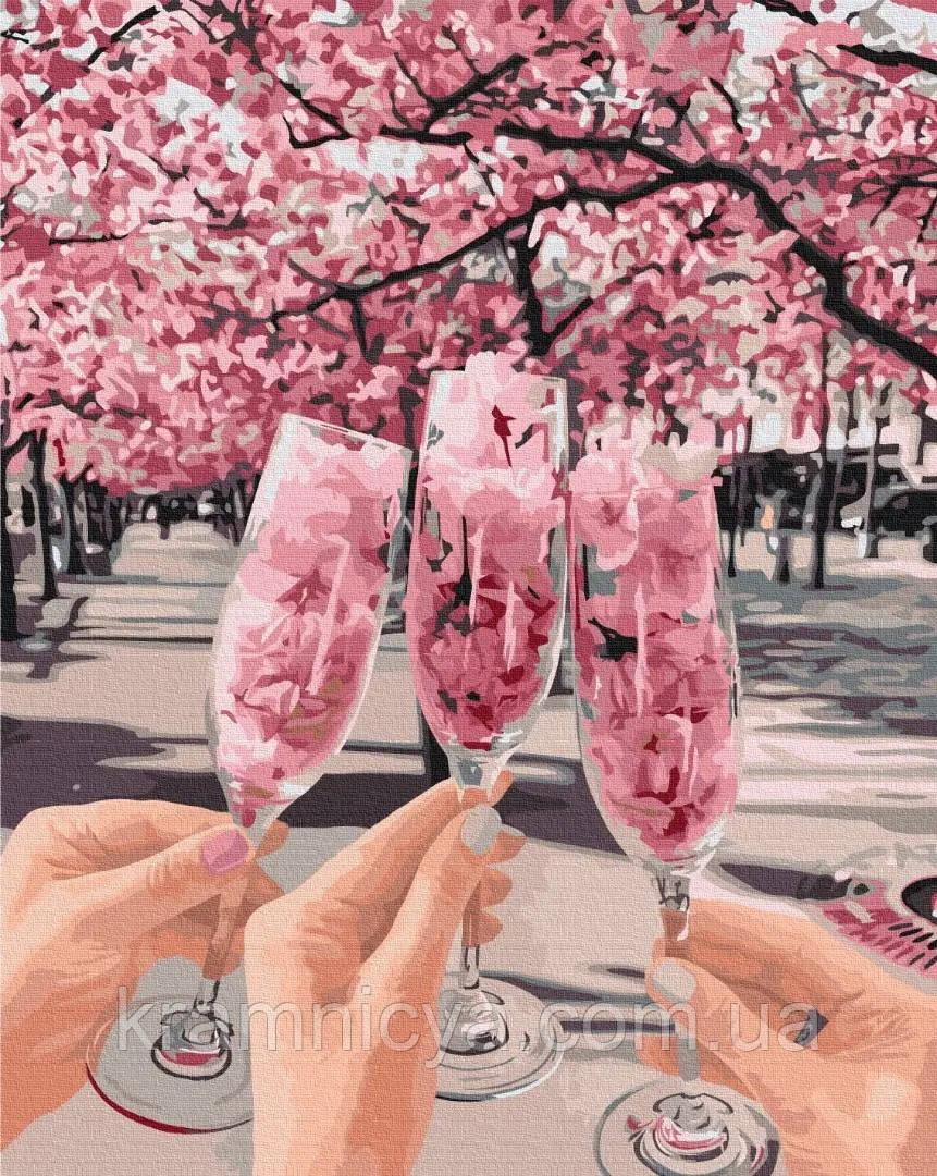 Картина за номерами Весна у келихах, 40х50 Brushme (BS53036)